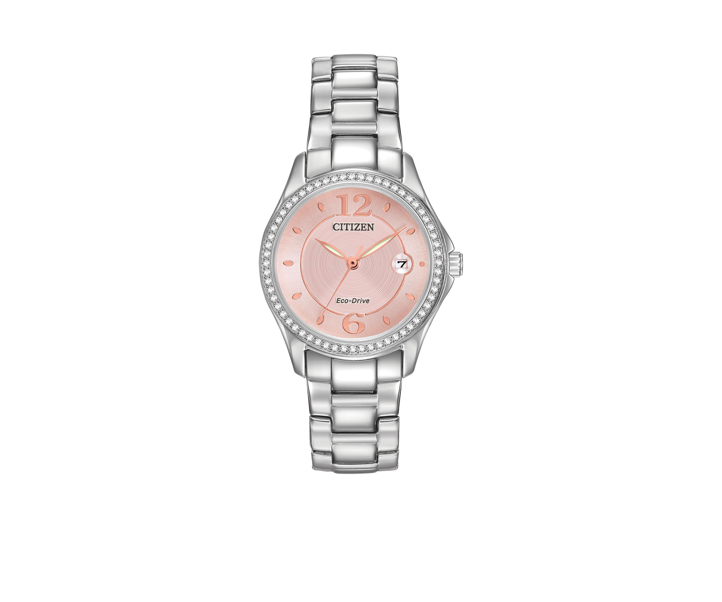 Stainless Steel Eco-Drive Bracelet Watch