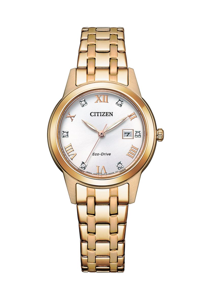 Mens 29 Millimeter Classic Eco Rose Gold-Tone Stainless Steel Bracelet Watch 