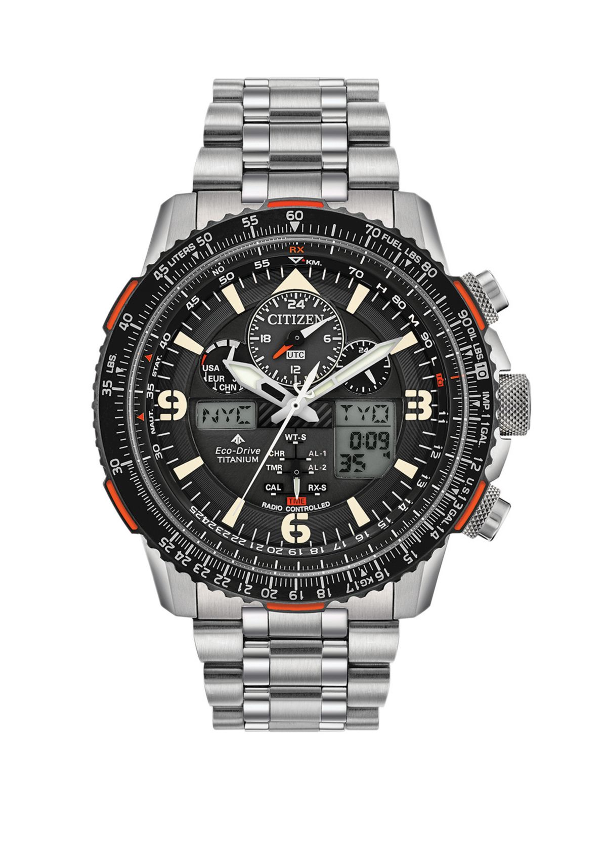 Promaster Skyhawk A-T Mens Titanium Bracelet Watch