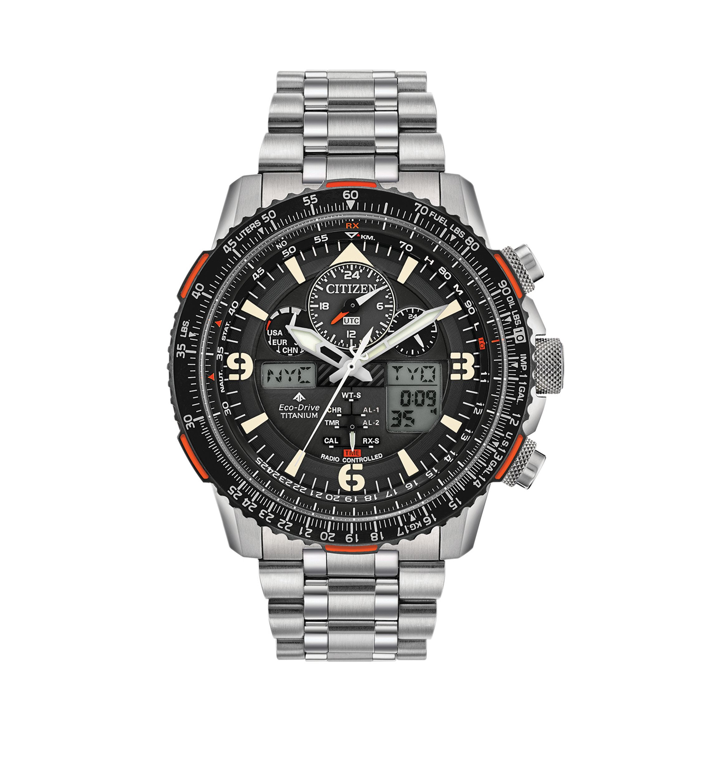 Promaster Skyhawk A-T Mens Titanium Bracelet Watch