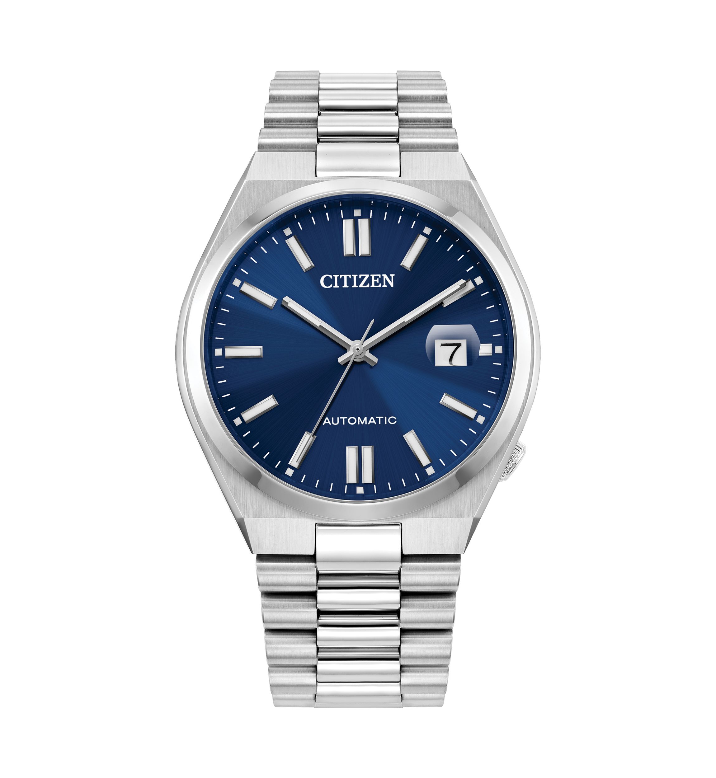 Mens Sport Luxury Automatic Tsuyosa Silver Tone Stainless Steel 40 Millimeter Bracelet Watch 