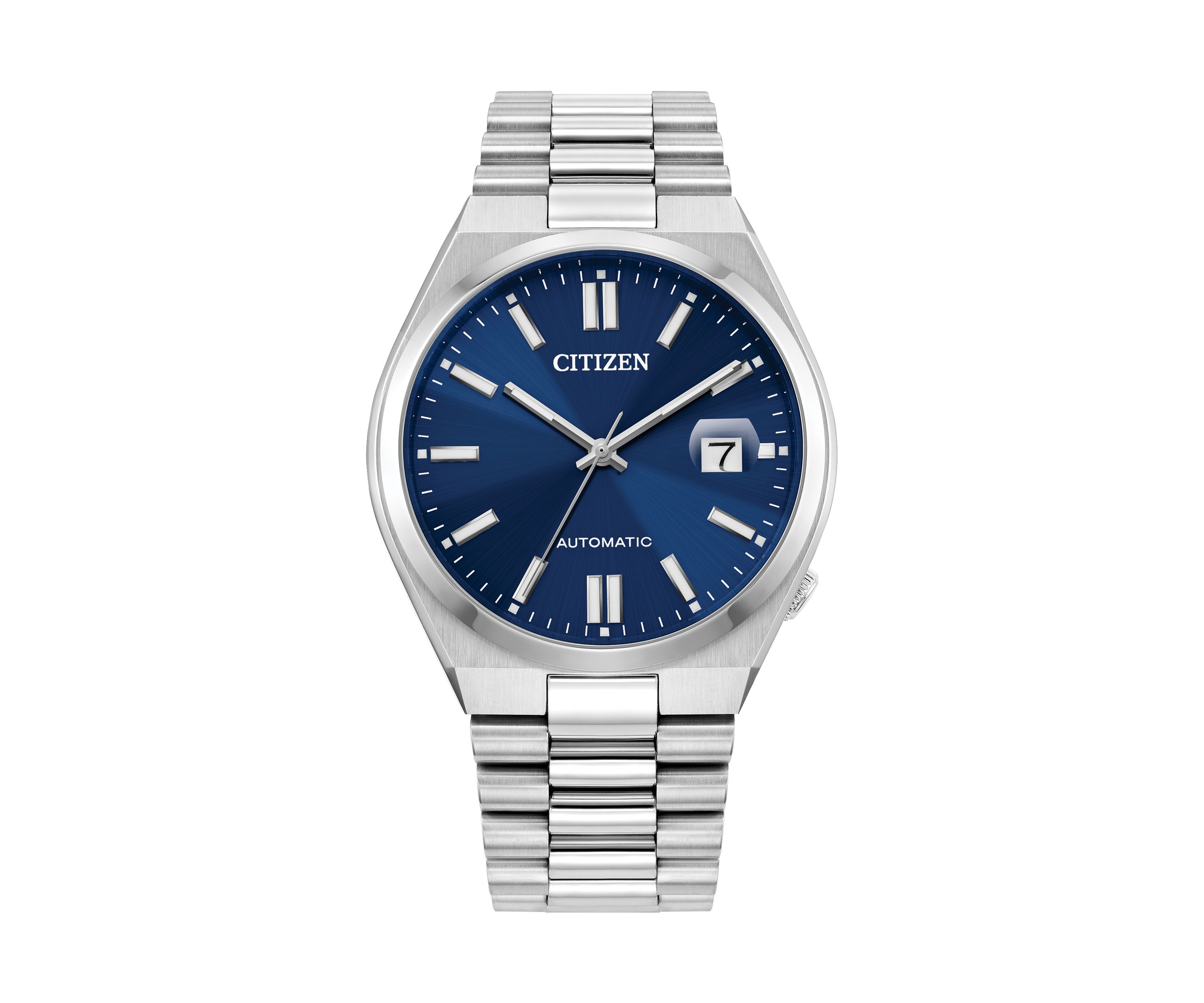 Mens Sport Luxury Automatic Tsuyosa Silver Tone Stainless Steel 40 Millimeter Bracelet Watch 