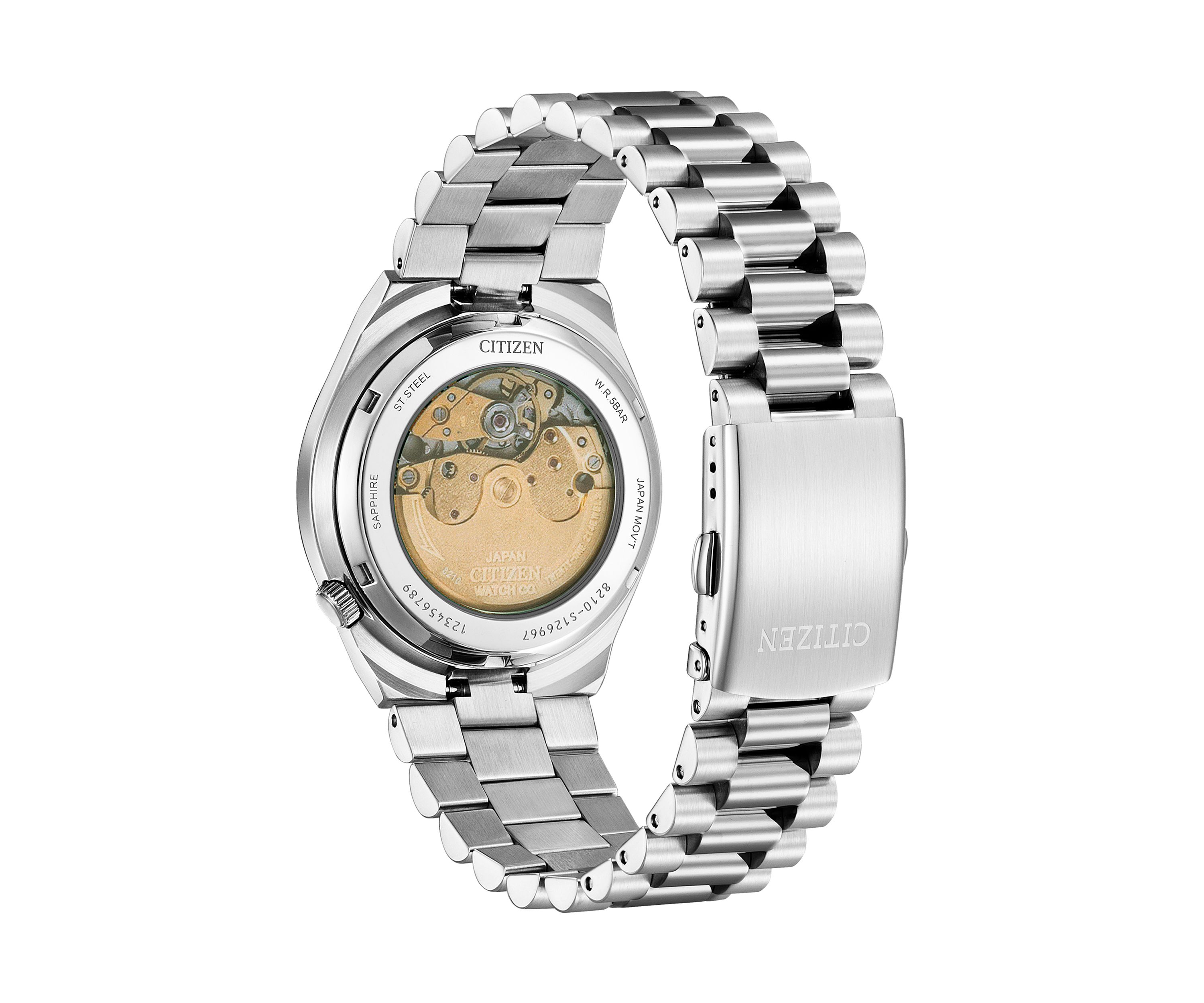 Mens Sport Luxury Automatic Tsuyosa Silver Tone Stainless Steel 40 Millimeter Bracelet Watch 