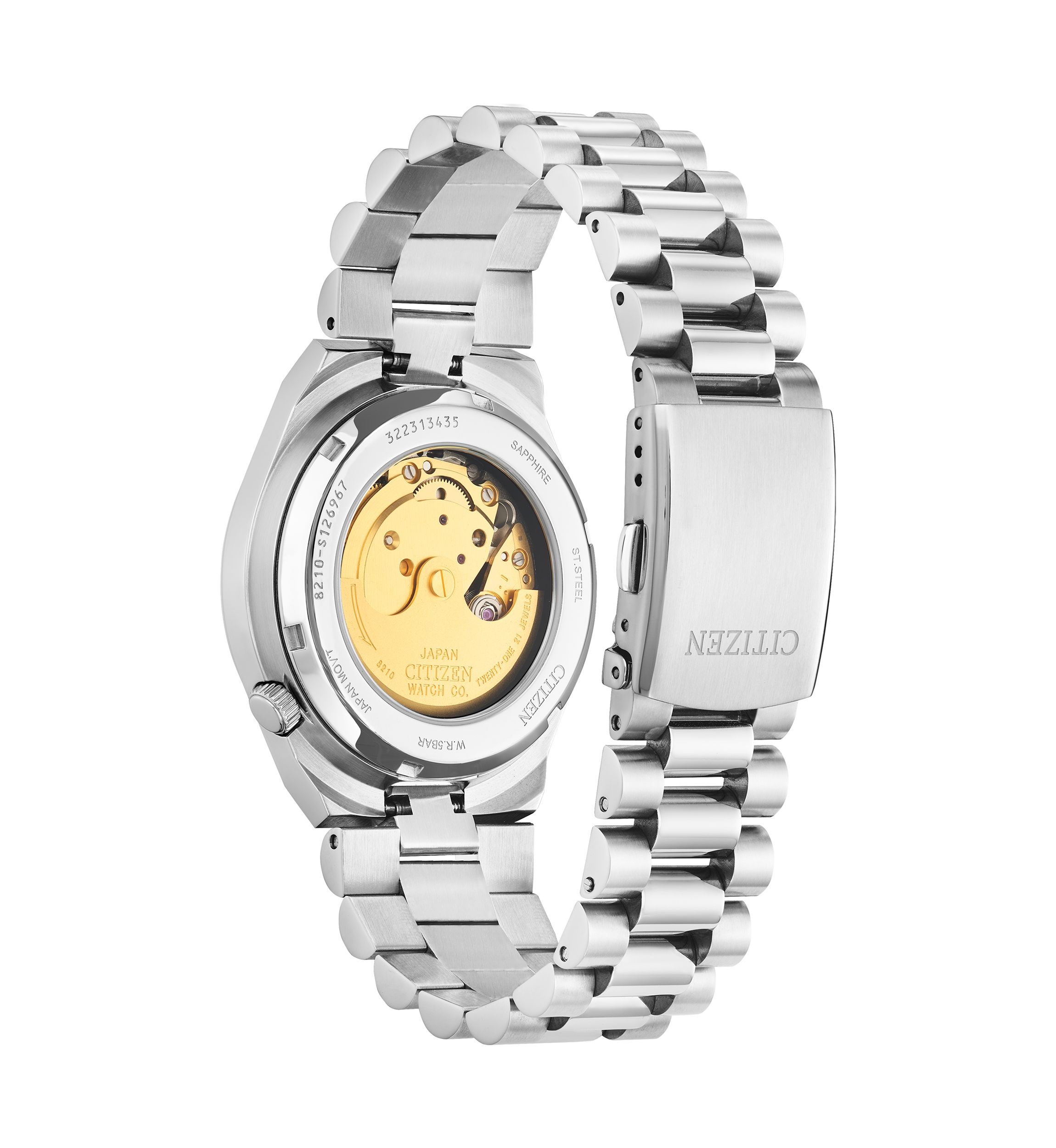 Mens Sport Luxury Automatic Tsuyosa Silver Tone Stainless Steel 40 Millimeter Bracelet Watch