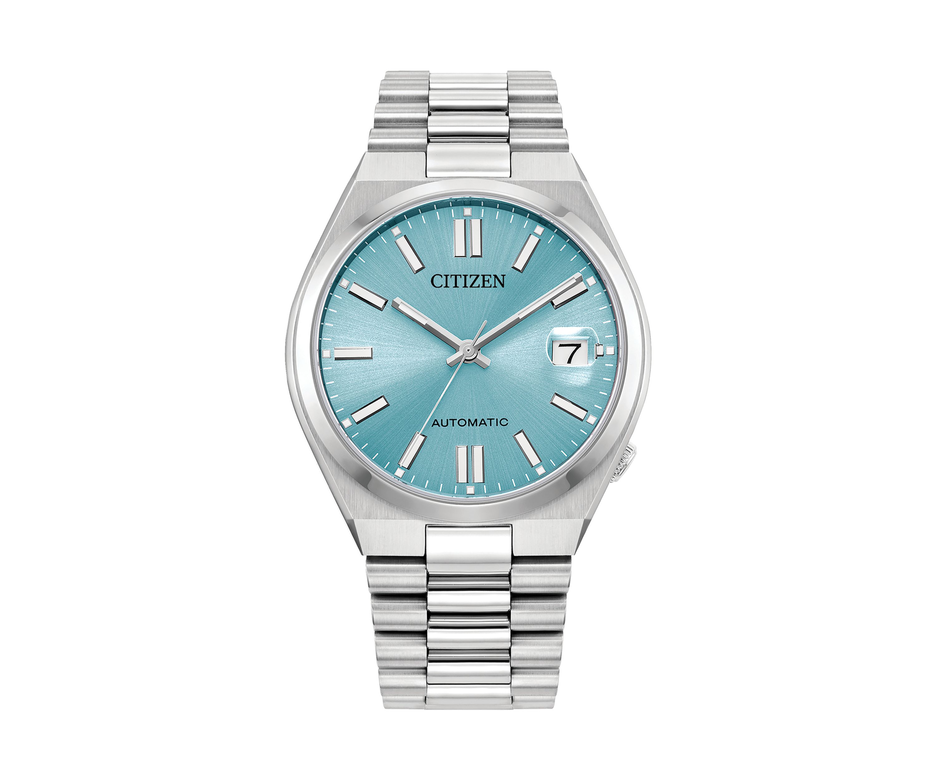 37 Millimeter Sport Luxury Tsuyosa Automatic Silver-Tone Bracelet Watch