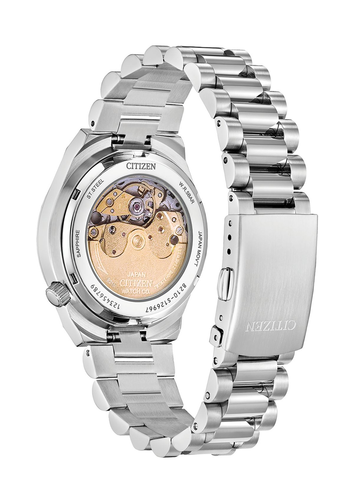 37 Millimeter Sport Luxury Tsuyosa Automatic Silver-Tone Bracelet Watch