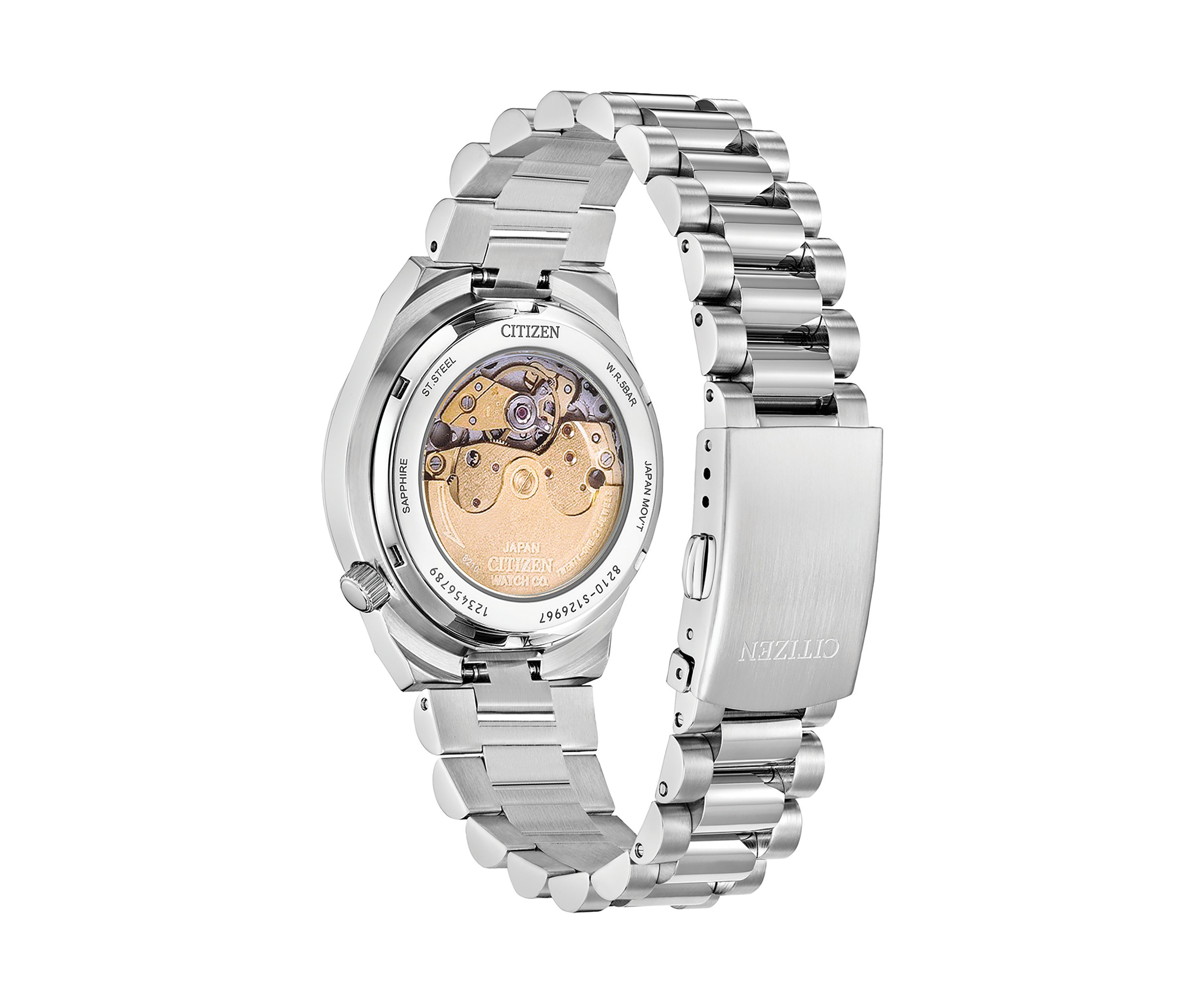 37 Millimeter Sport Luxury Tsuyosa Automatic Silver-Tone Bracelet Watch