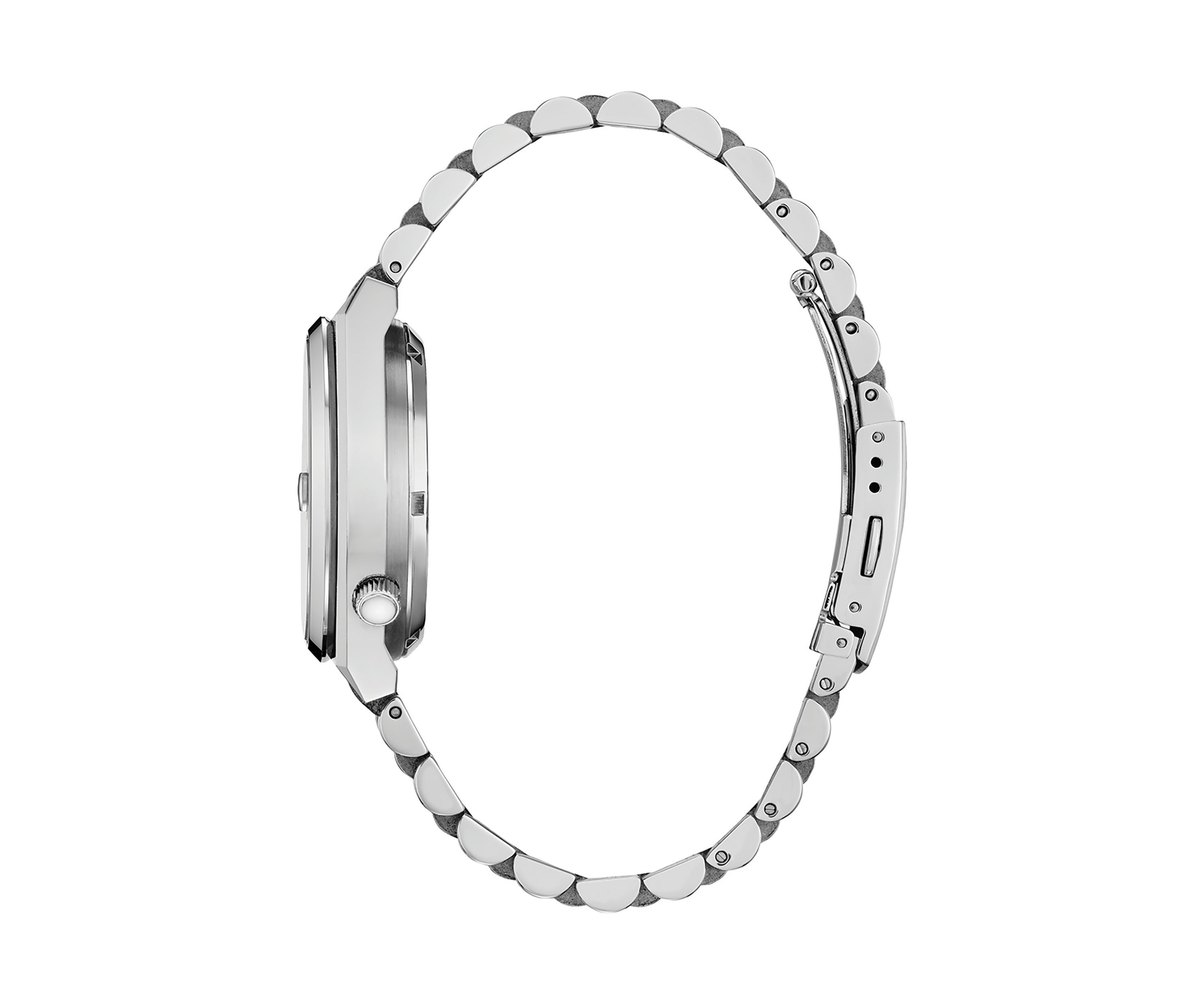 37 Millimeter Sport Luxury Tsuyosa Automatic Silver-Tone Bracelet Watch