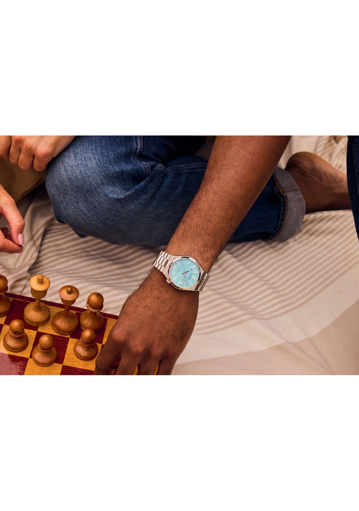 37 Millimeter Sport Luxury Tsuyosa Automatic Silver-Tone Bracelet Watch