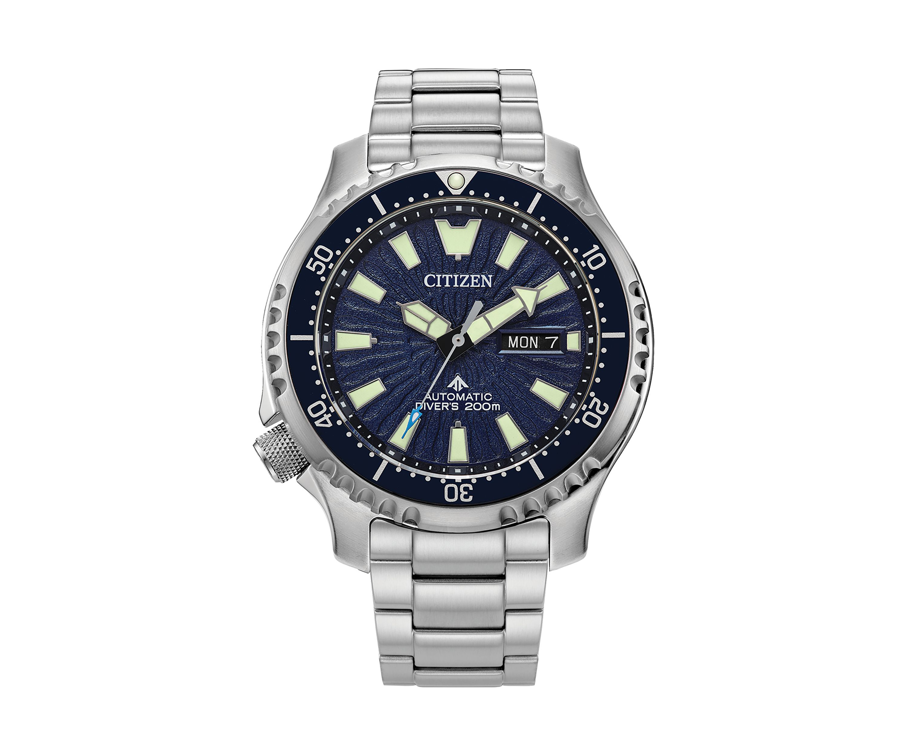 Mens Promaster Sea Silver-Tone Stainless Steel Bracelet Watch - 44 Millimeter