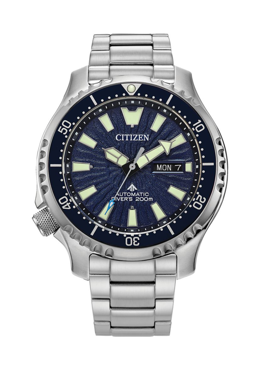 Mens Promaster Sea Silver-Tone Stainless Steel Bracelet Watch - 44 Millimeter