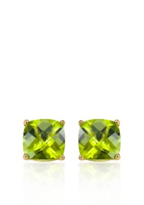 Belk & Co 14k Yellow Gold 6mm Peridot Stud Earrings