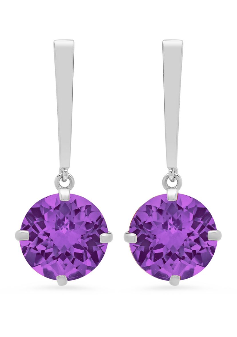 3.6 ct. t.w. Amethyst Drop Earrings