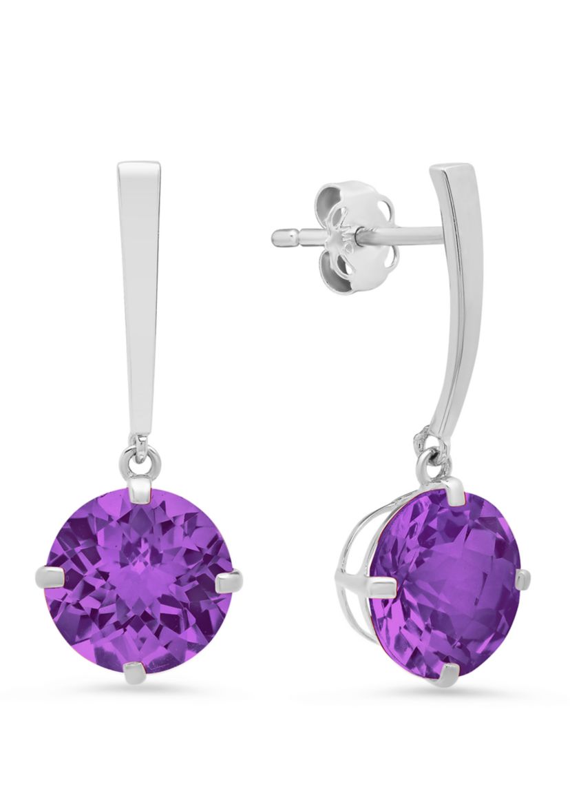 3.6 ct. t.w. Amethyst Drop Earrings