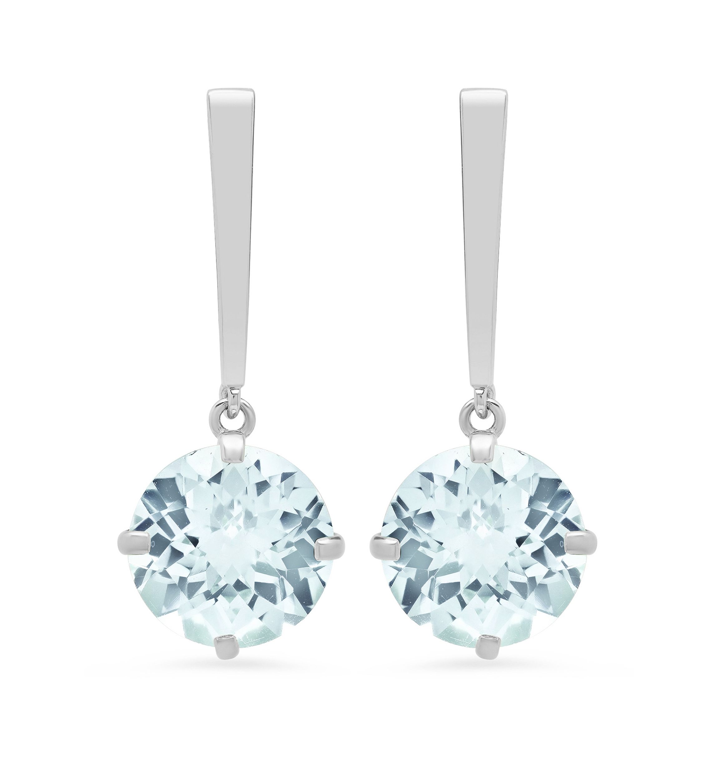  3.6 ct. t.w. Aquamarine Drop Earrings