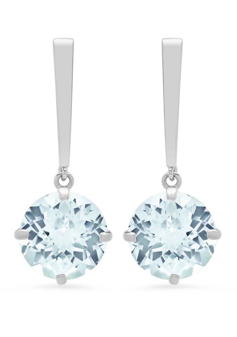  3.6 ct. t.w. Aquamarine Drop Earrings