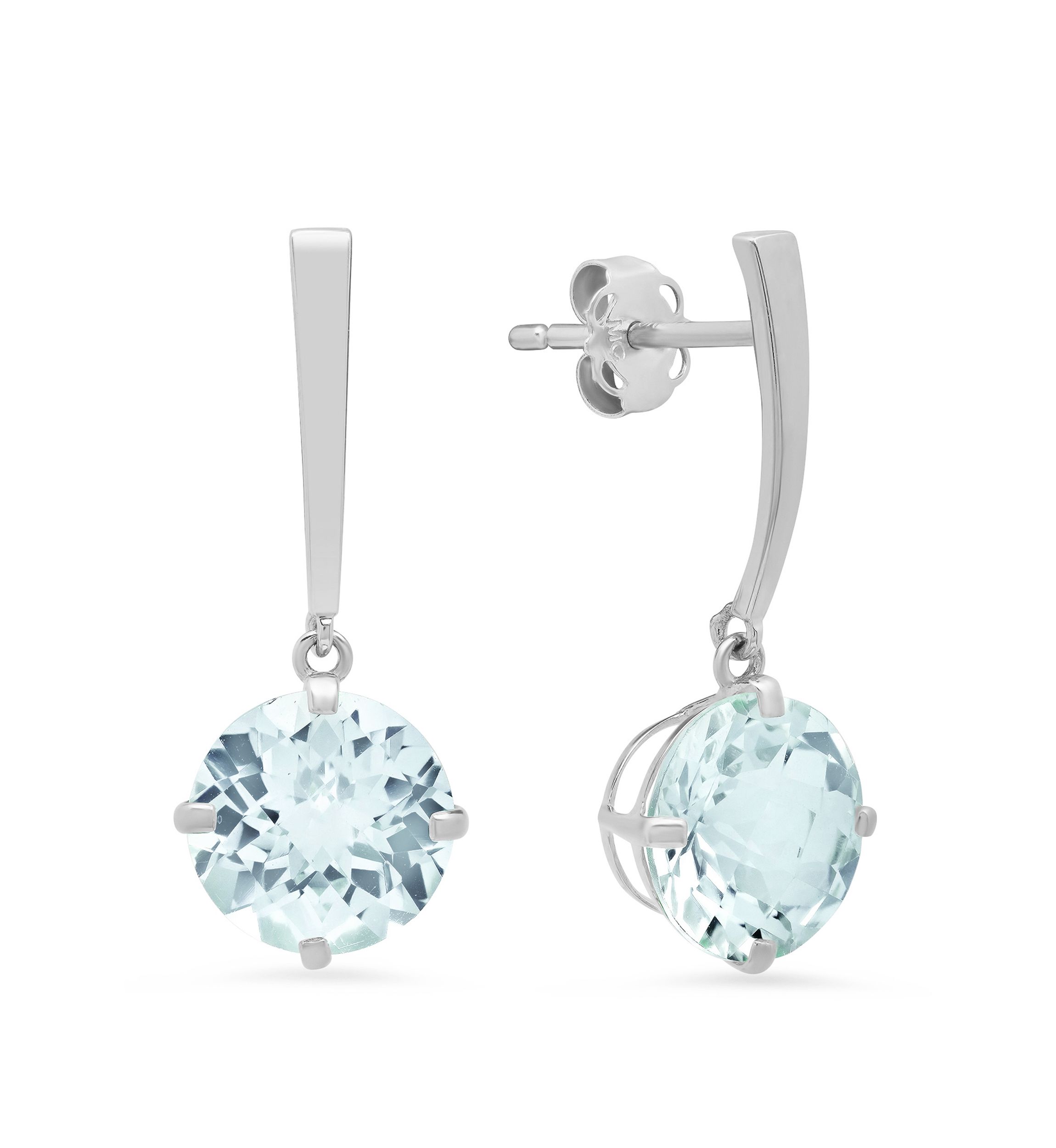  3.6 ct. t.w. Aquamarine Drop Earrings