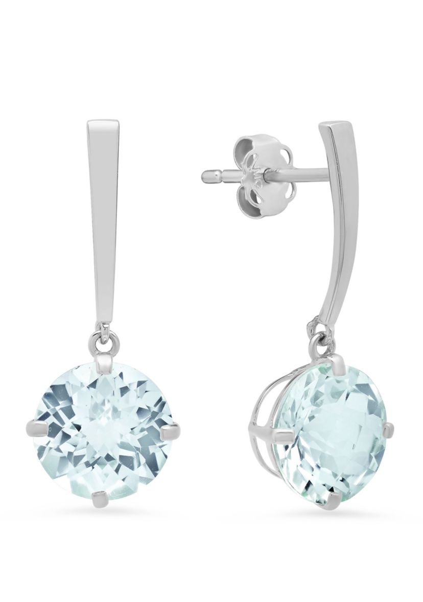  3.6 ct. t.w. Aquamarine Drop Earrings