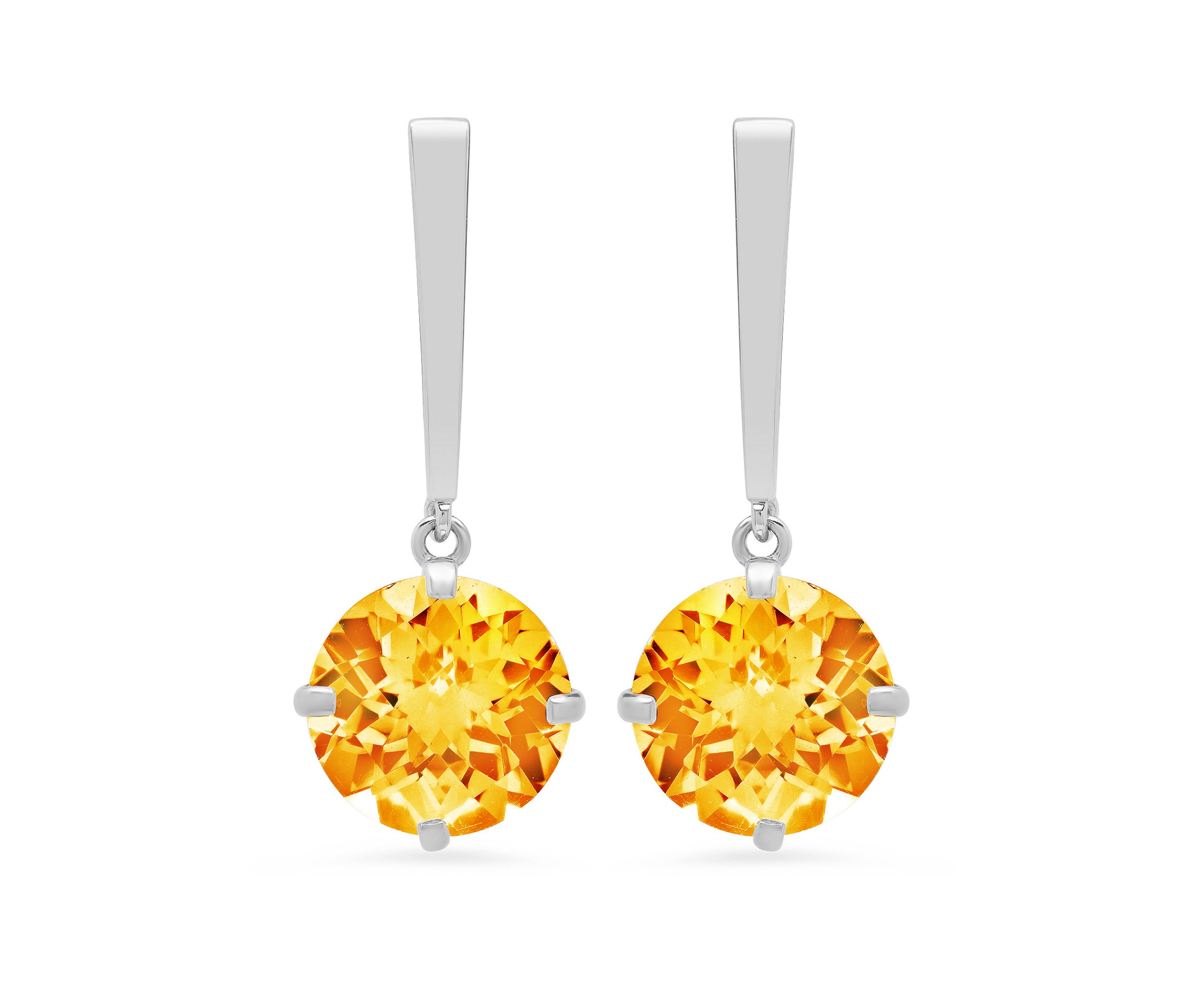  3.6 ct. t.w. Citrine Drop Earrings