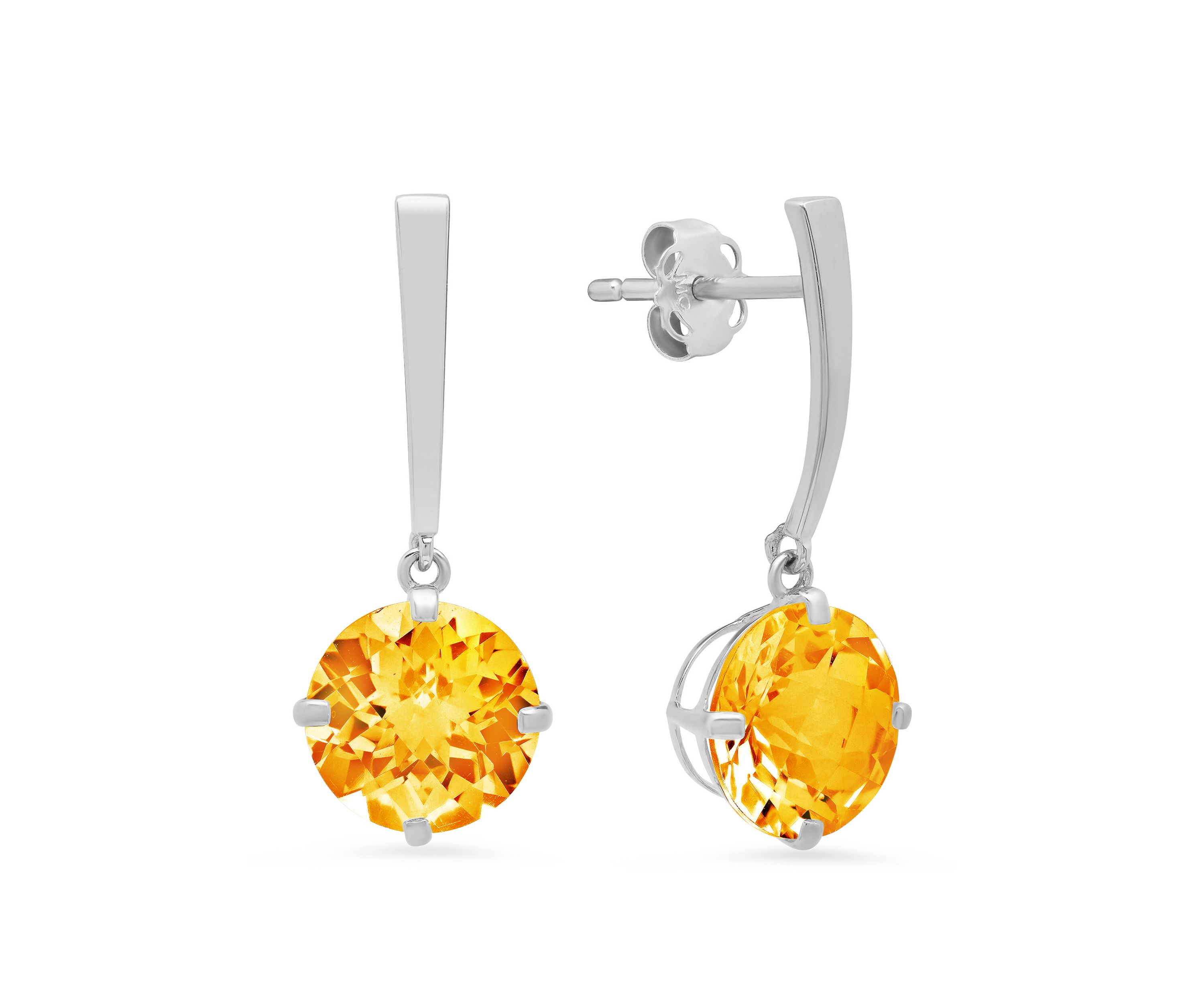  3.6 ct. t.w. Citrine Drop Earrings