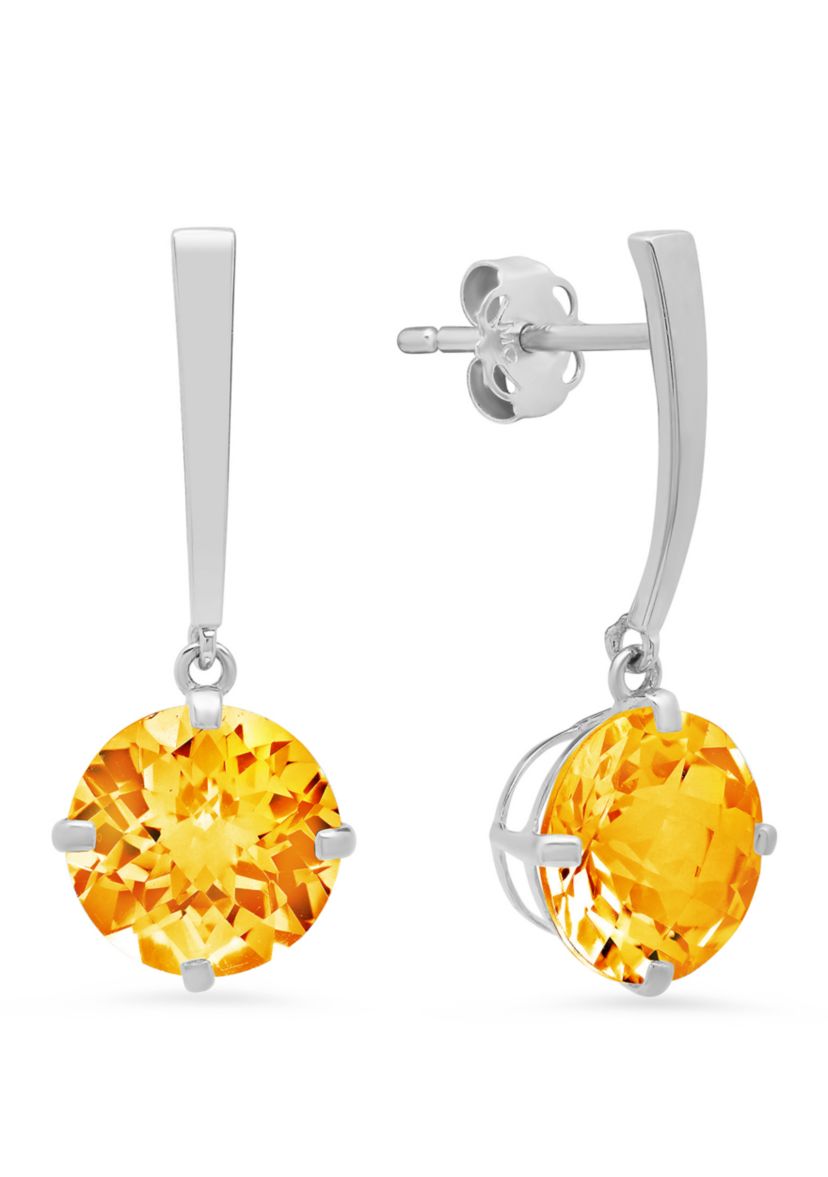  3.6 ct. t.w. Citrine Drop Earrings