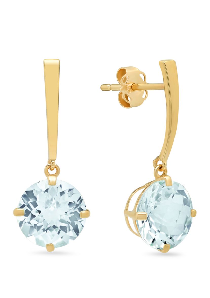 Aquamarine Drop Earrings