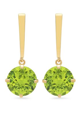 Belk & Co Peridot Drop Earrings