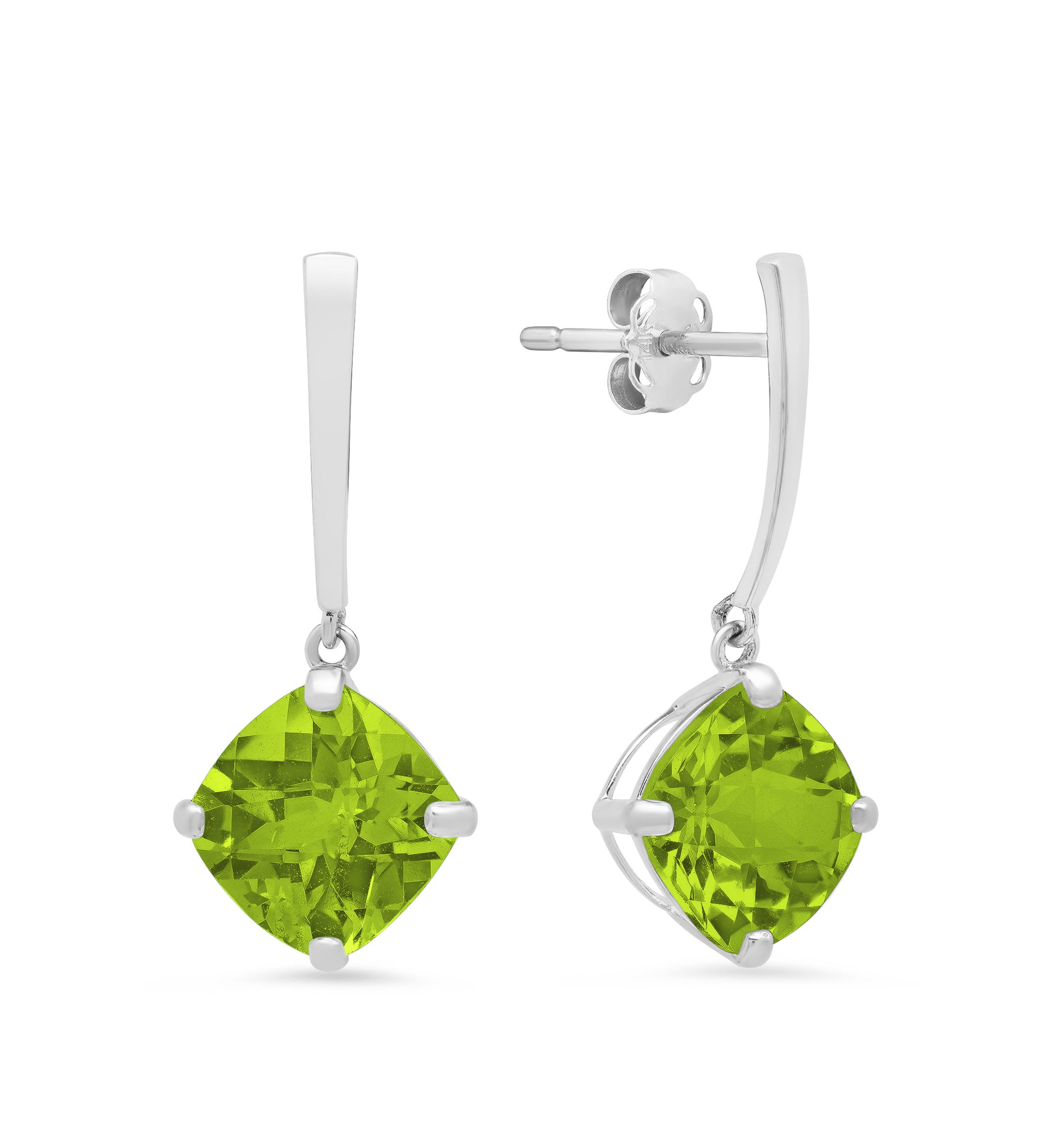 4 ct. t.w. Peridot Drop Earrings