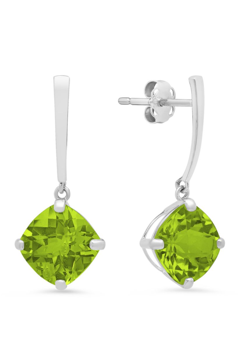 4 ct. t.w. Peridot Drop Earrings