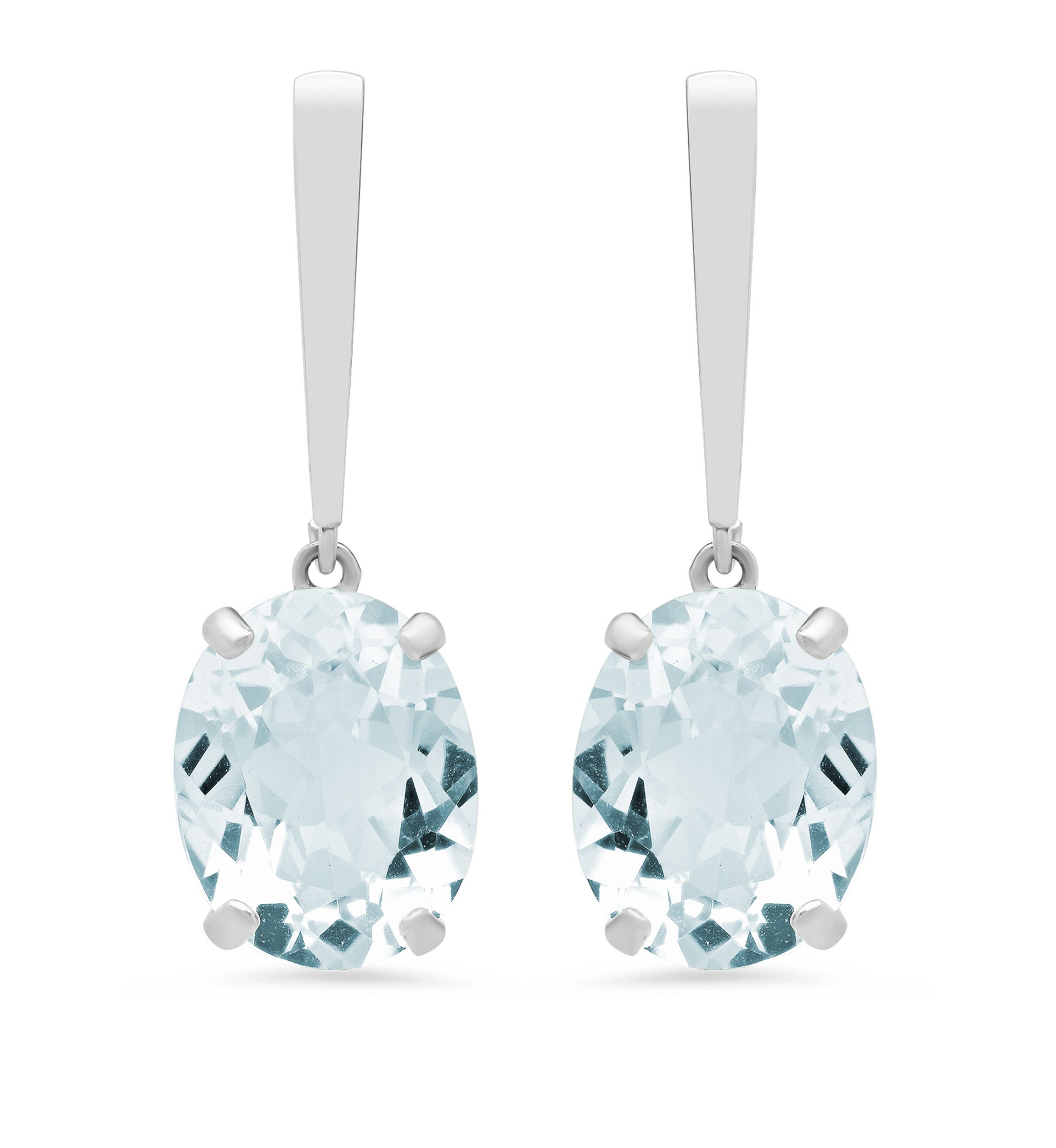 5 ct. t.w. Aquamarine Drop Earrings