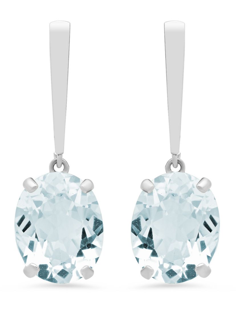 5 ct. t.w. Aquamarine Drop Earrings