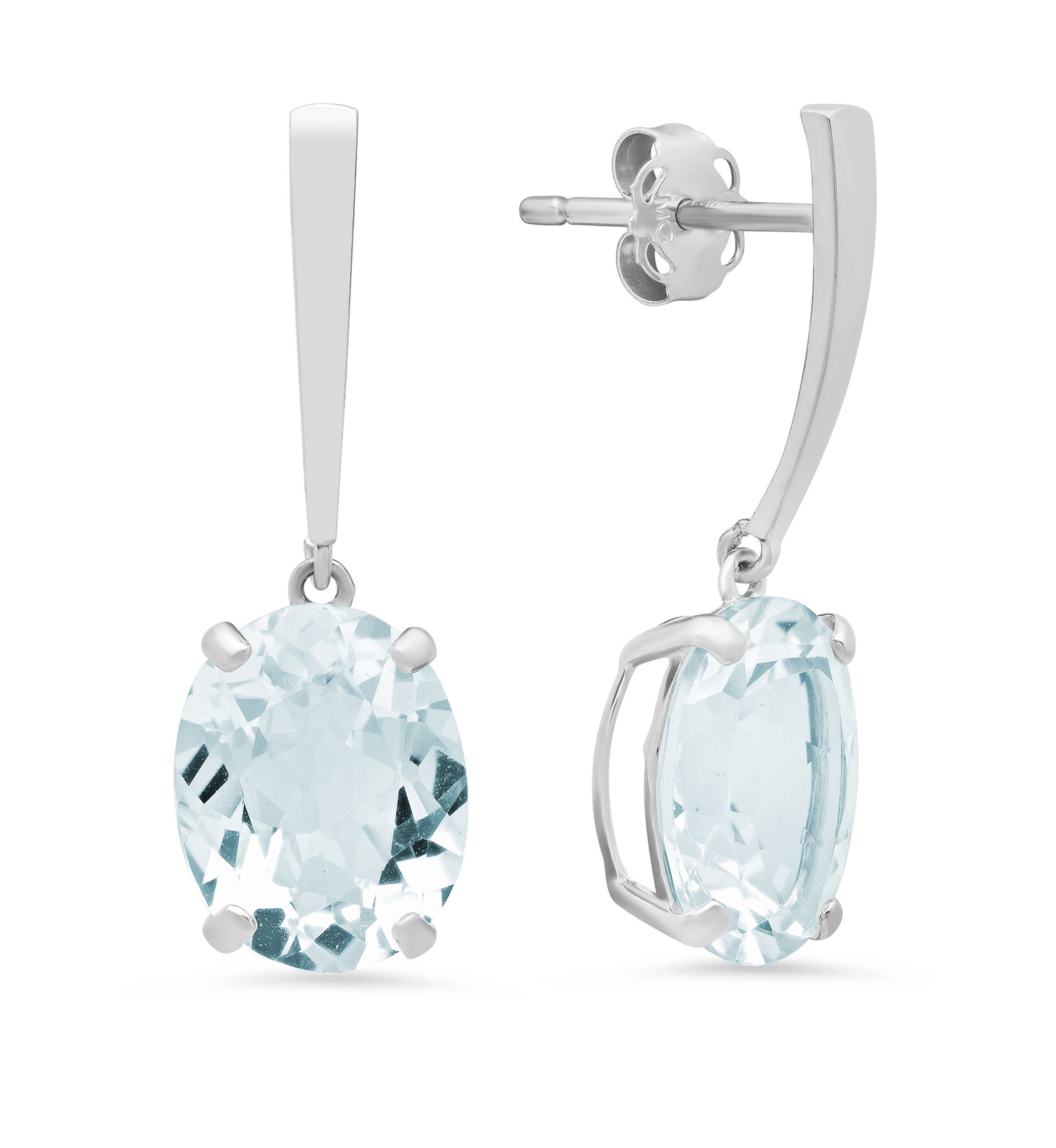 5 ct. t.w. Aquamarine Drop Earrings