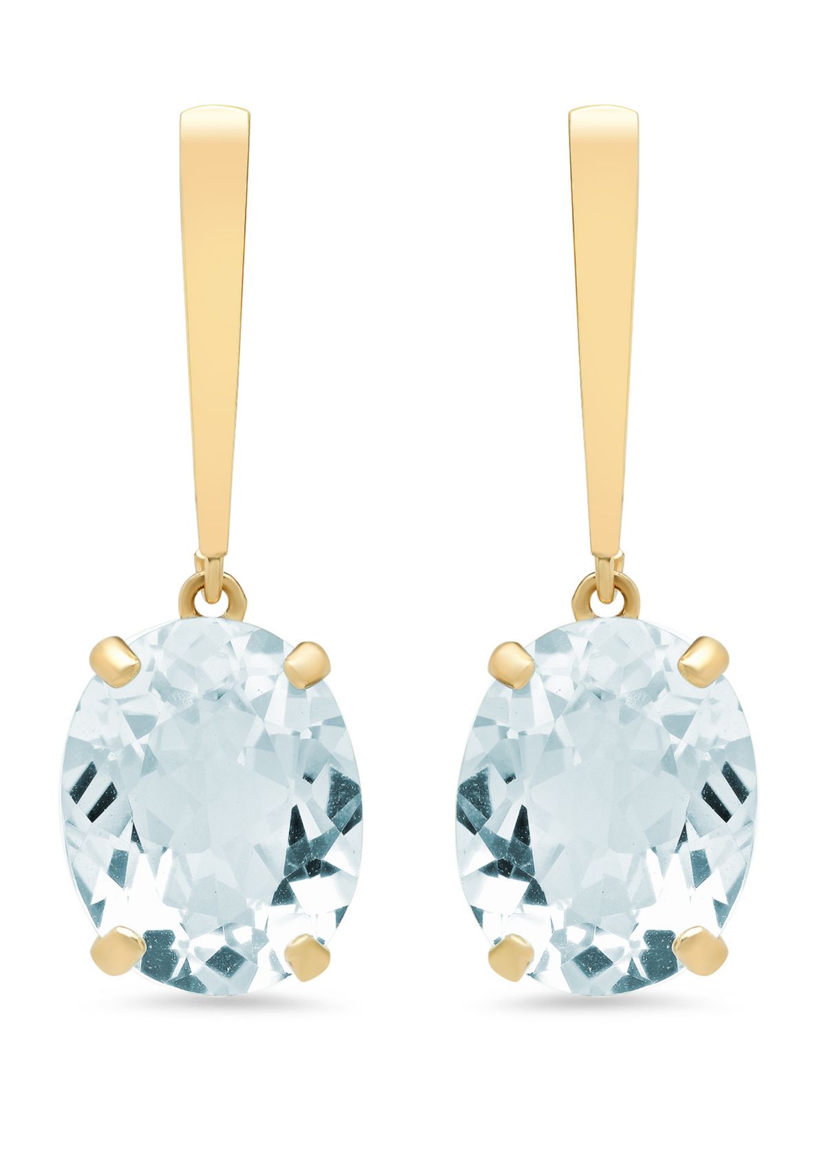5 ct. t.w. Aquamarine Drop Earrings