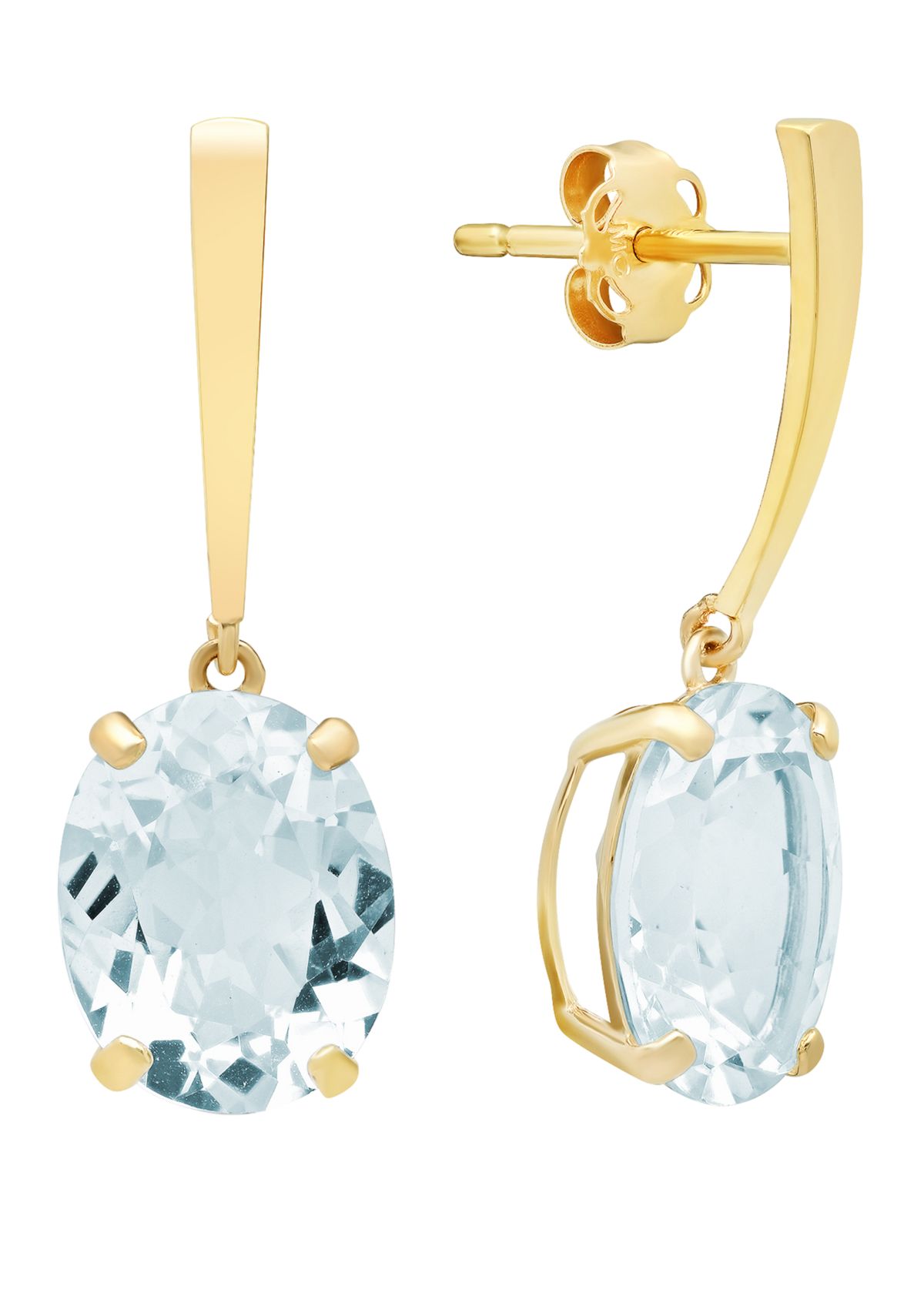 5 ct. t.w. Aquamarine Drop Earrings