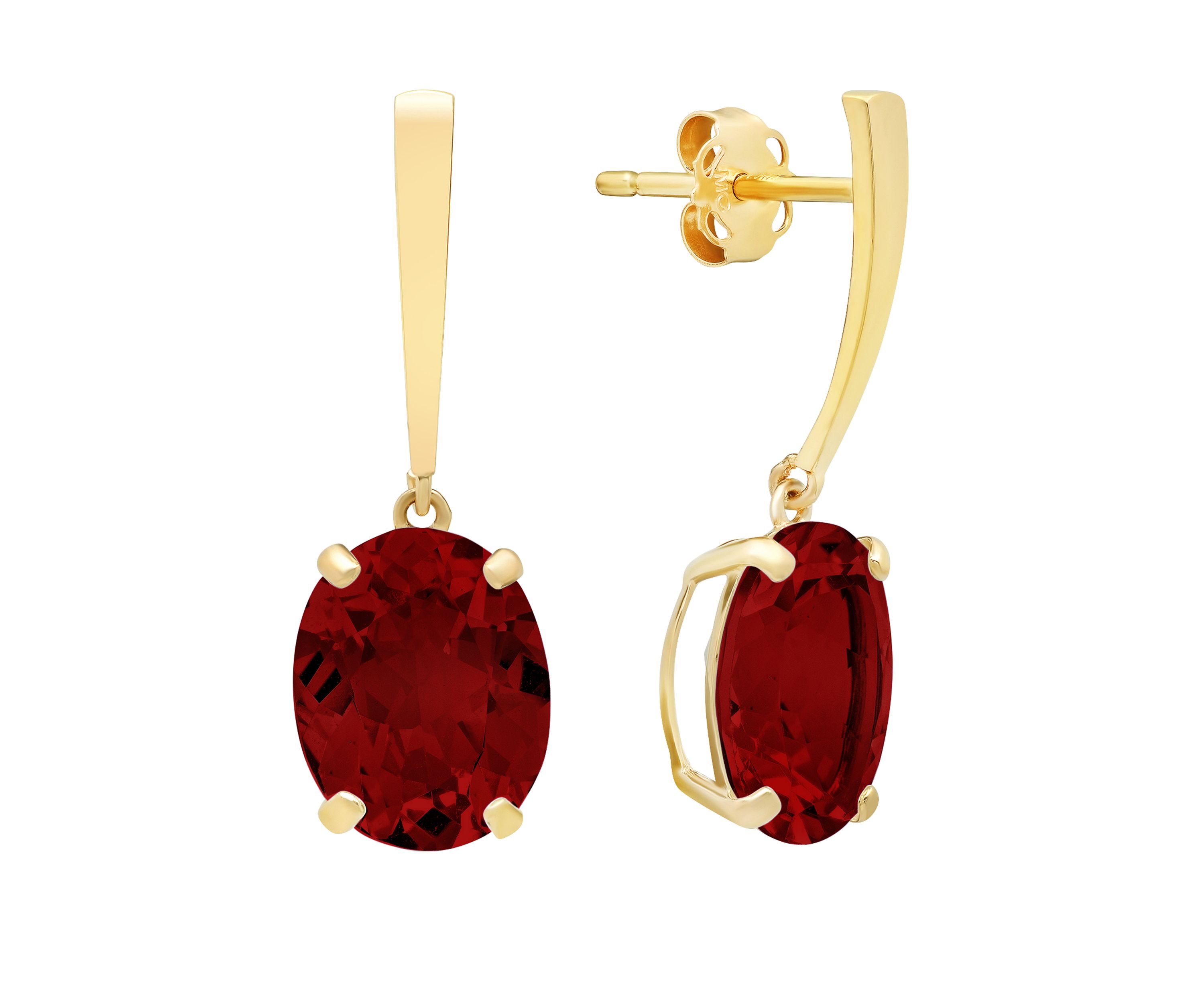 6 ct. t.w. Garnet Drop Earrings