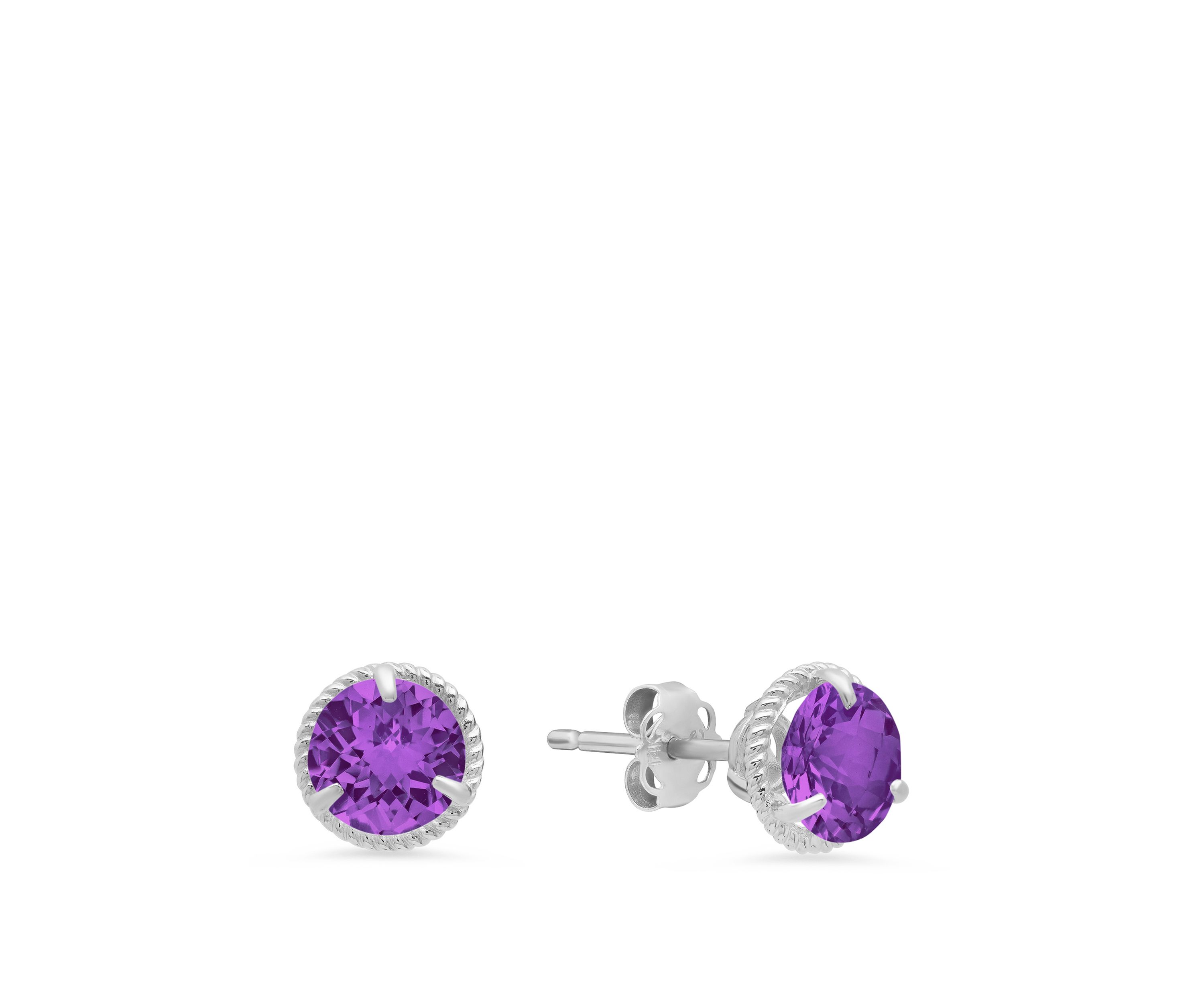 1.6 ct. t.w. Amethyst Stud Earrings