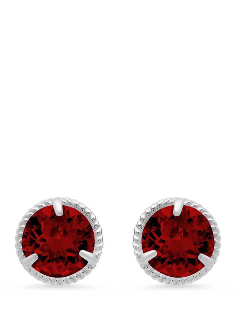 2 ct. t.w. Garnet Stud Earrings