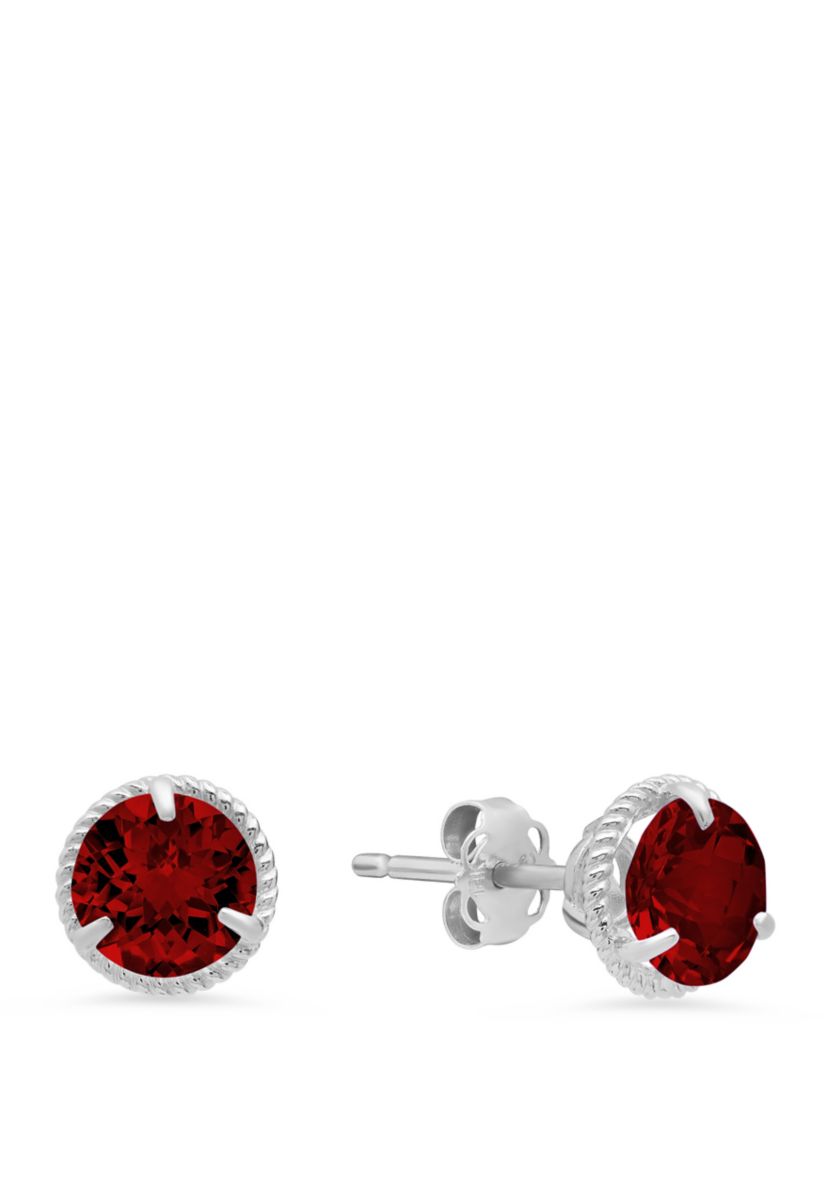2 ct. t.w. Garnet Stud Earrings