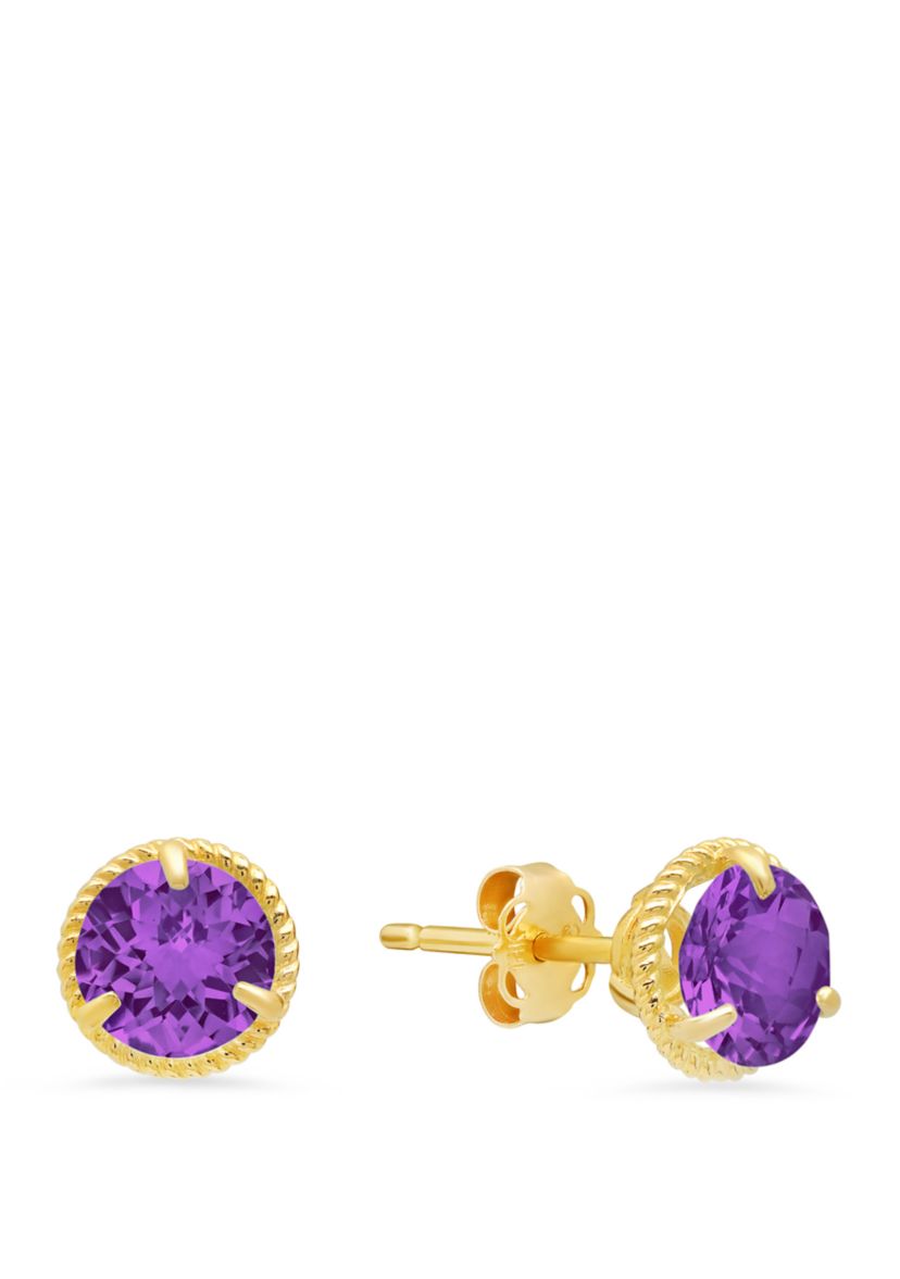 1.6 ct. t.w. Amethyst Stud Earrings