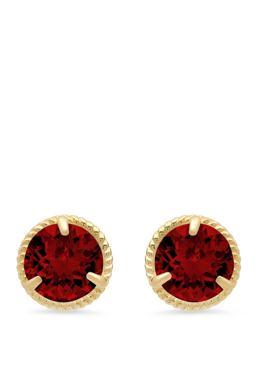 2 ct. t.w. Garnet Stud Earrings