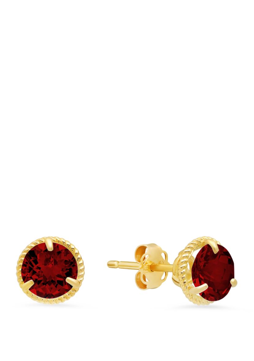 2 ct. t.w. Garnet Stud Earrings