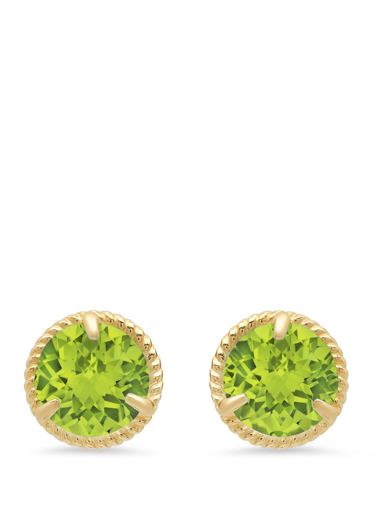 1.6 ct. t.w. Peridot Stud Earrings