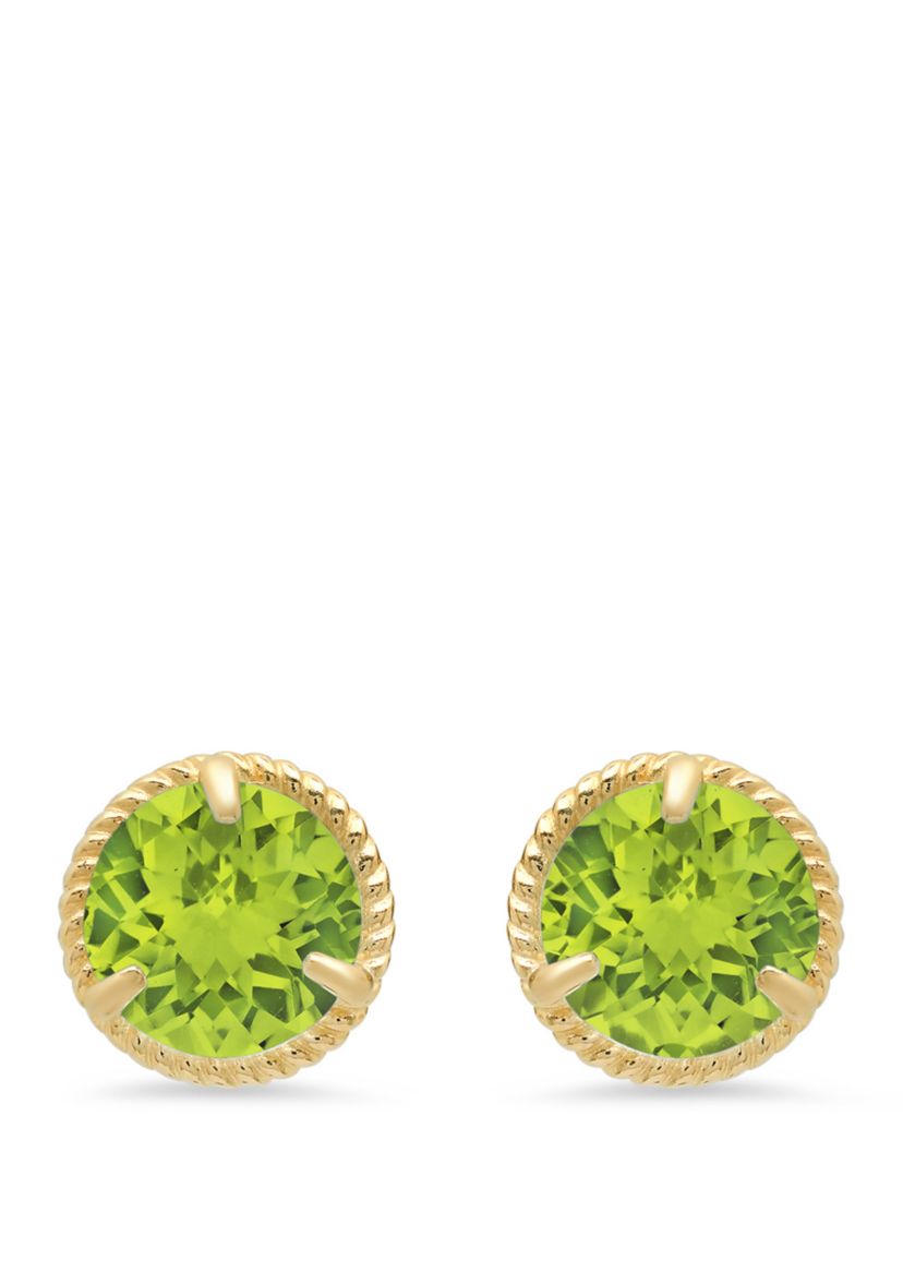 1.6 ct. t.w. Peridot Stud Earrings