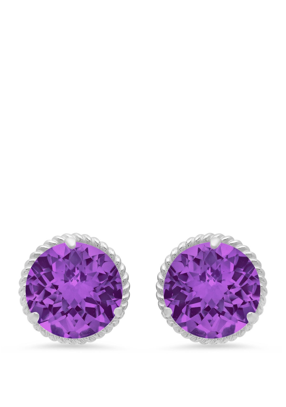 3.6 ct. t.w. Amethyst Stud Earrings