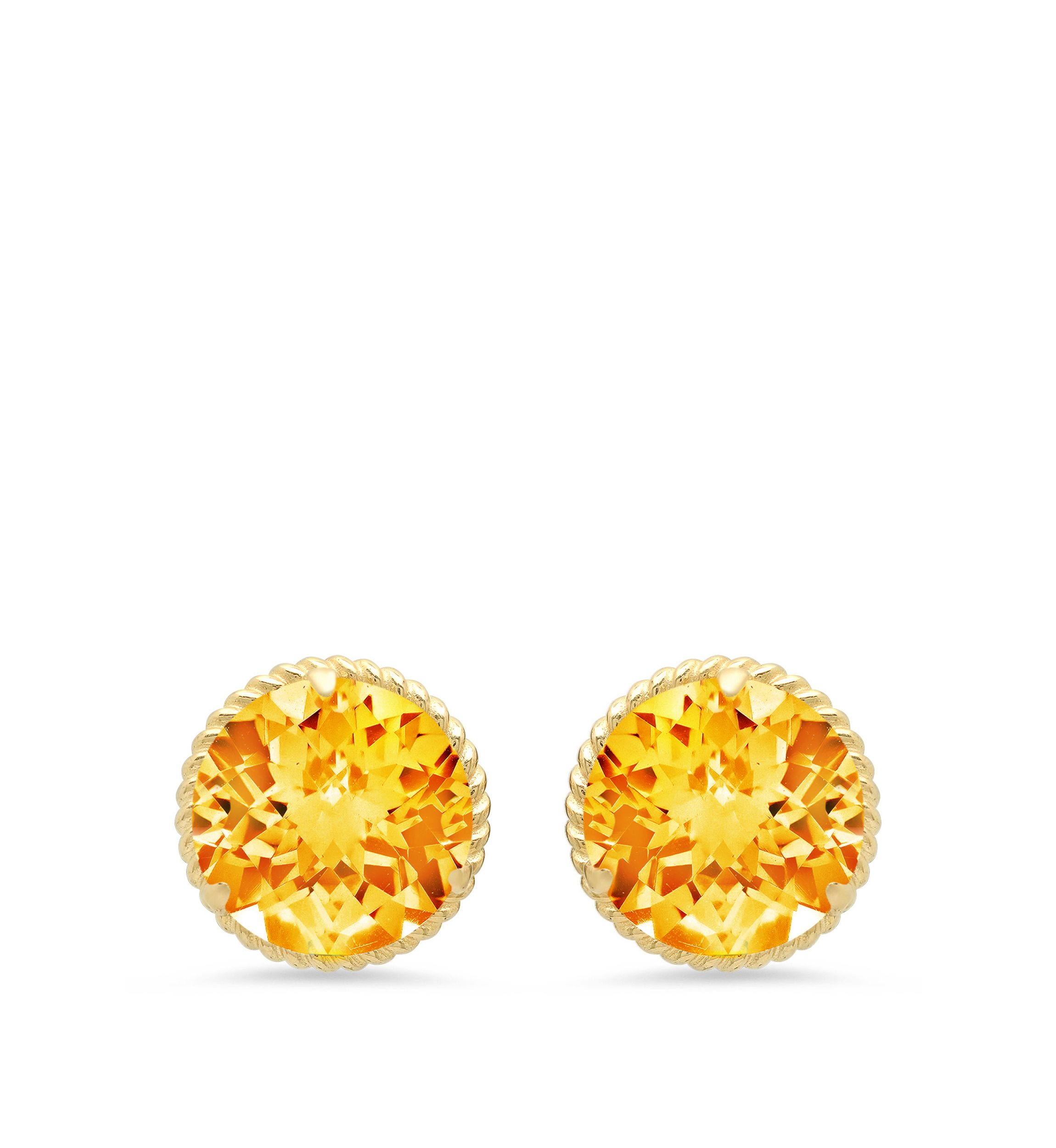 Citrine Stud Earrings
