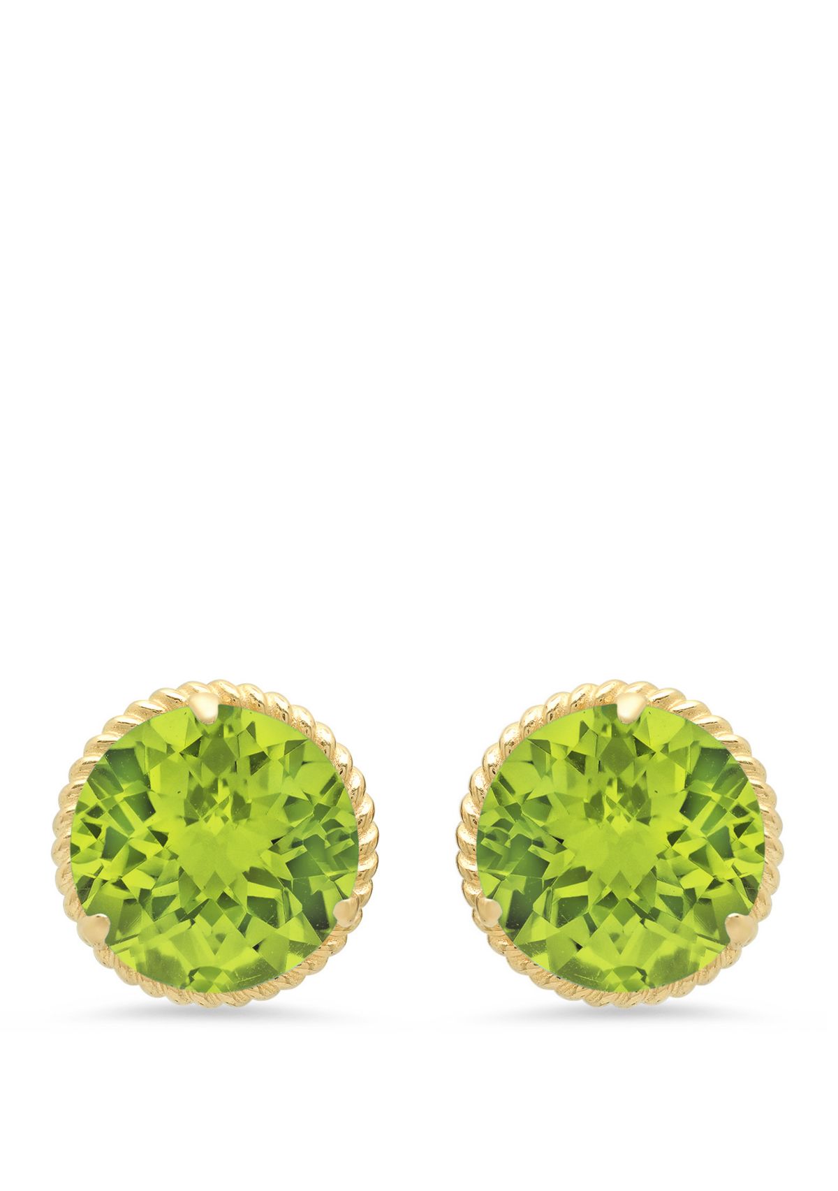 Peridot Stud Earrings