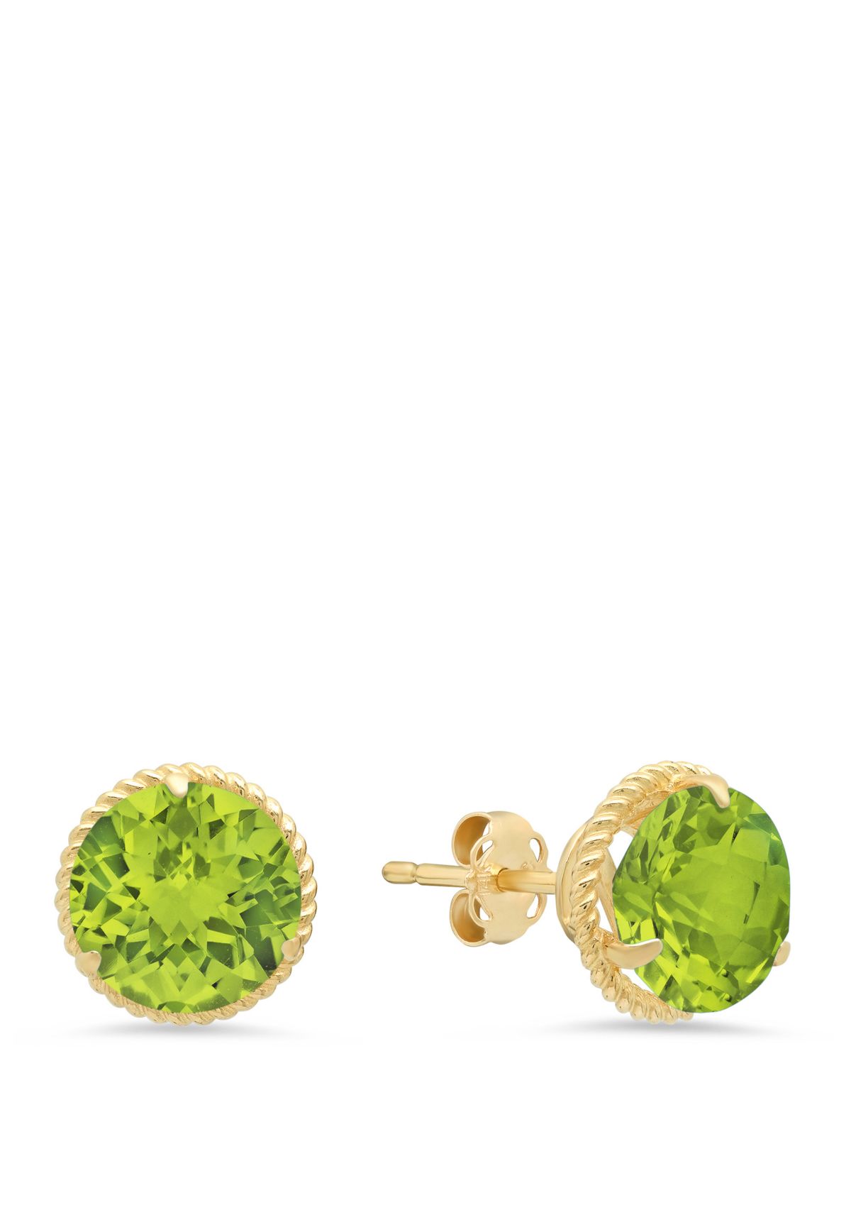 Peridot Stud Earrings