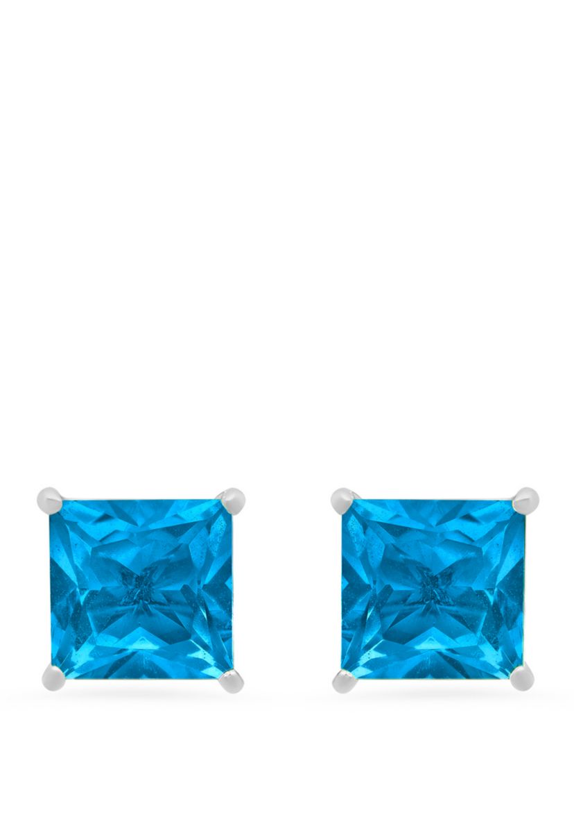 3 ct. t.w. Swiss Blue Topaz Stud Earrings