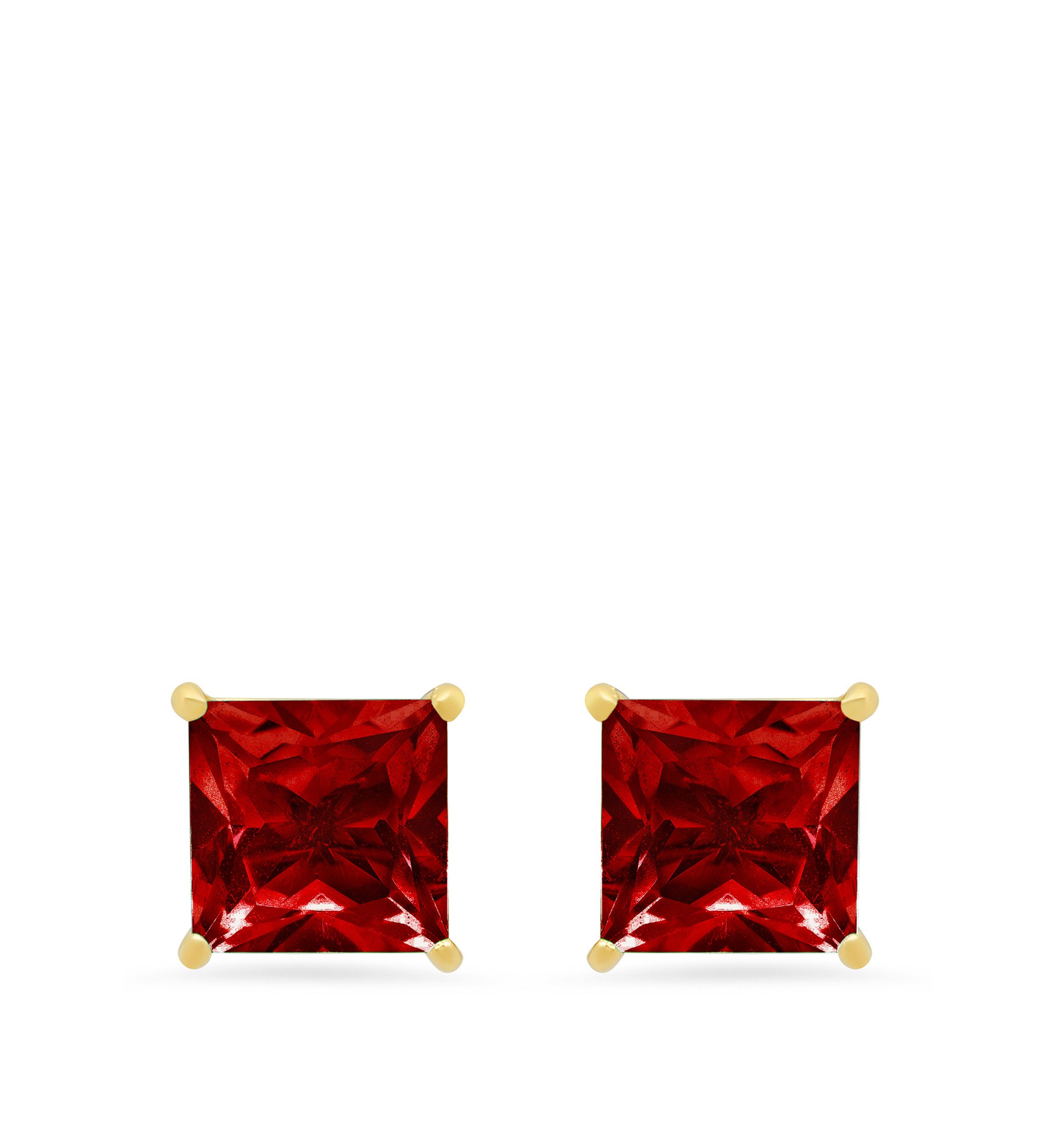 3 ct. t.w. Garnet Stud Earrings