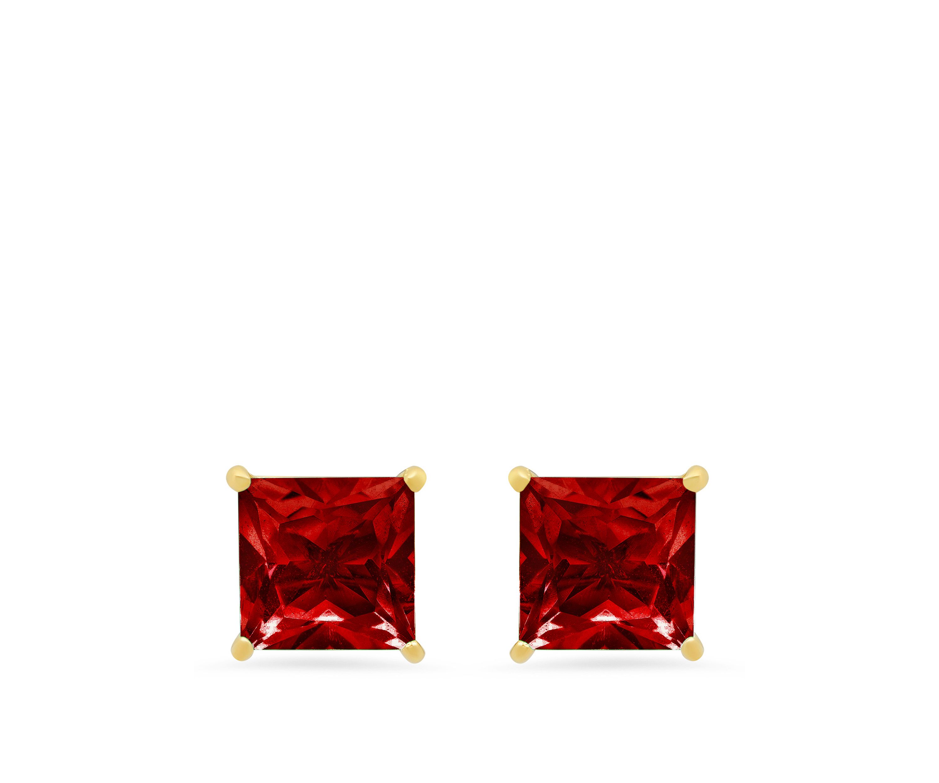 3 ct. t.w. Garnet Stud Earrings